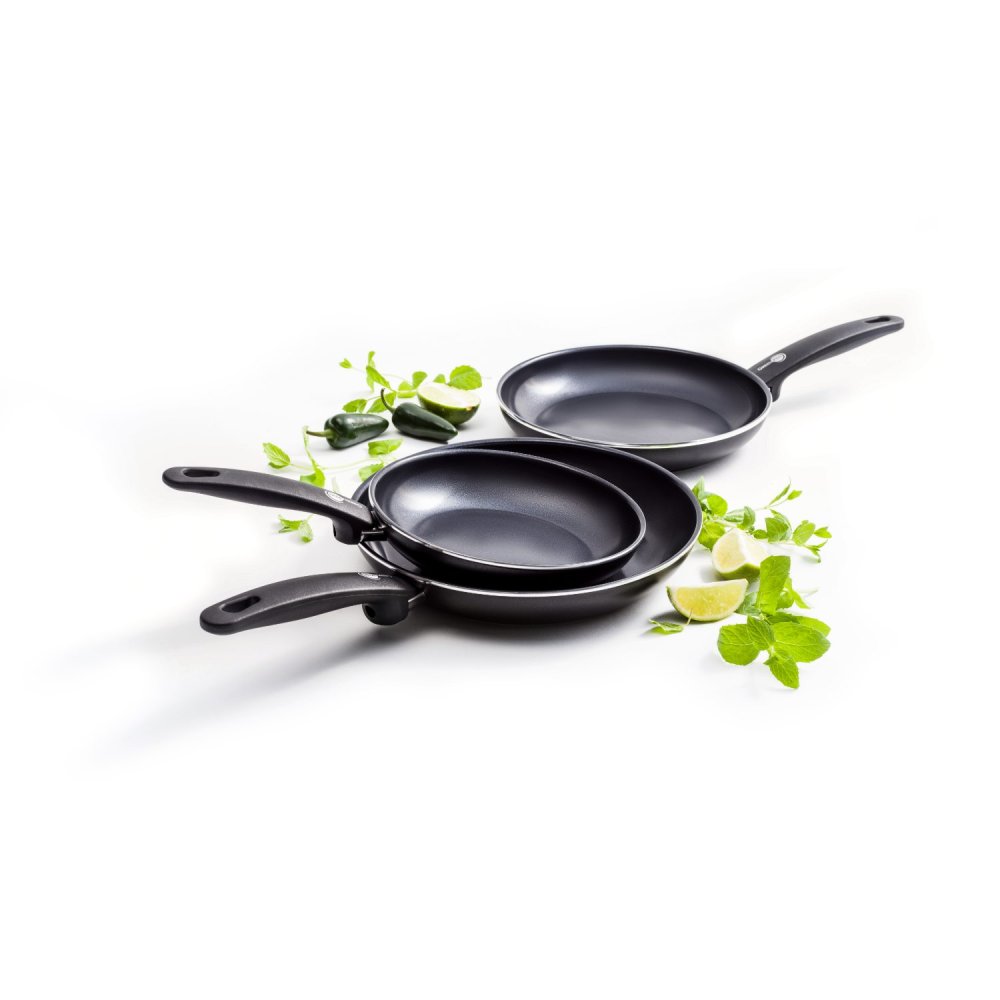 Greenpan Cambridge Black Koekenpan set 3 stuks 20 cm, 24 cm en 28 cm