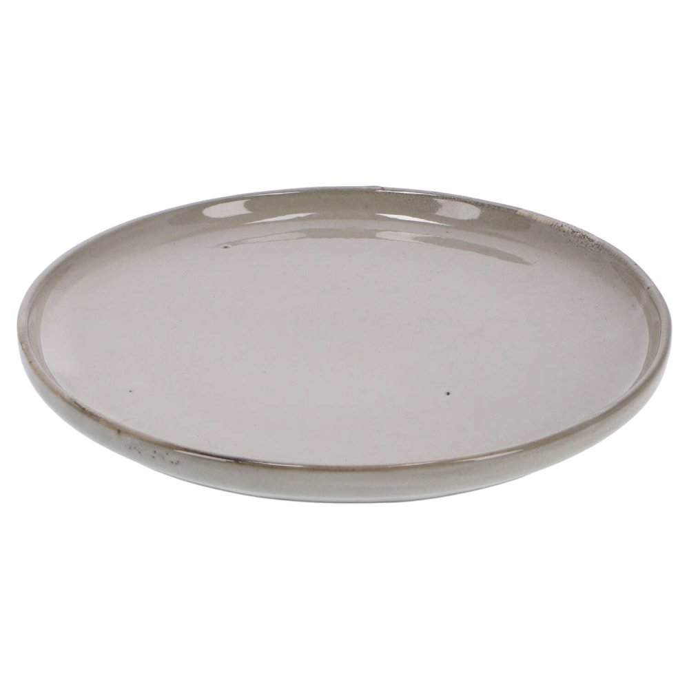 Bord 21 cm stone grey