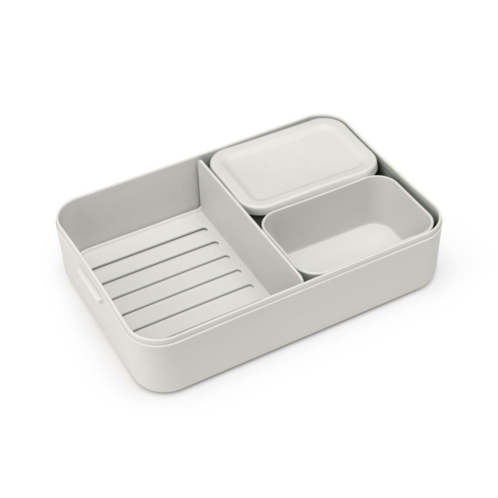 Brabantia bento lunchbox Make & Take Groot Lichtgrijs