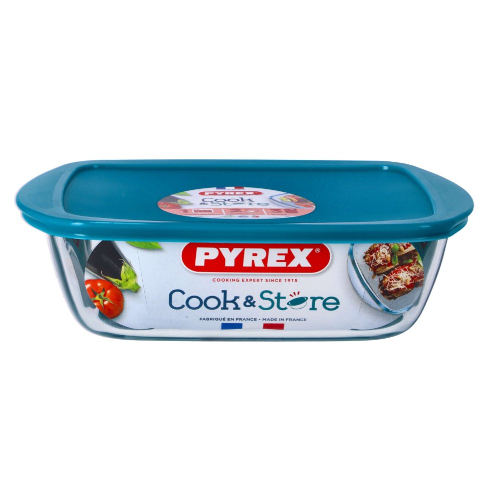 Pyrex cook en store 2,5L rechthoek 28 x 20 met deksel