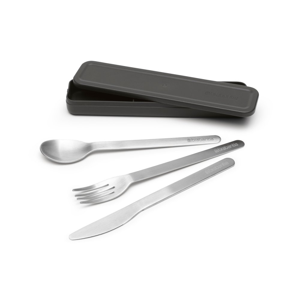 Brabantia Make & take bestekset 3-delig Donkergrijs