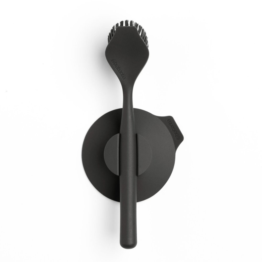 Brabantia SinkSide Afwasborstel met zuignaphouder Dark Grey