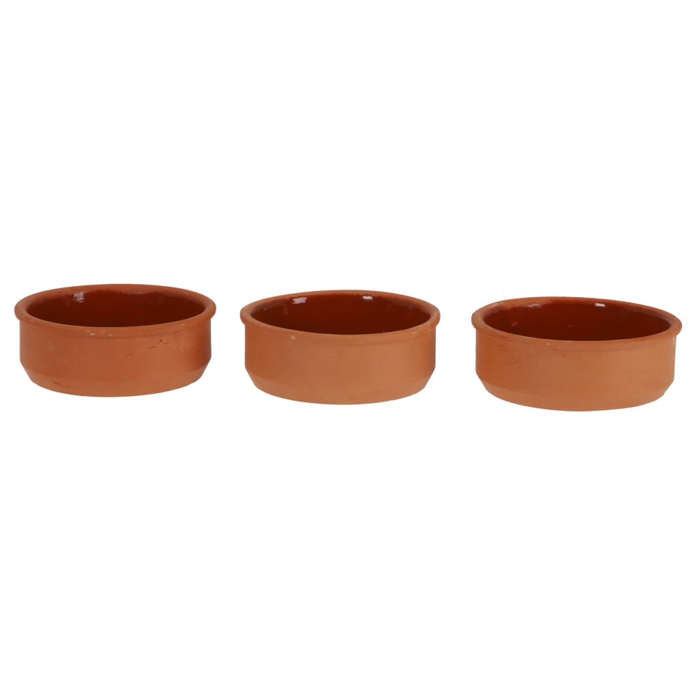 Excellent Houseware tapasschalen terracotta 3 stuks