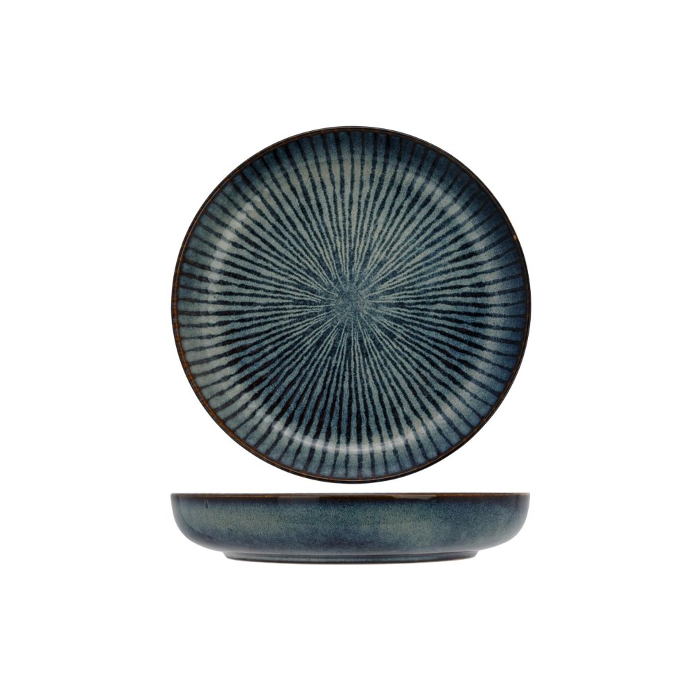 Cosy & Trendy Bord diep d24xh4,3 cm atlantis stripe