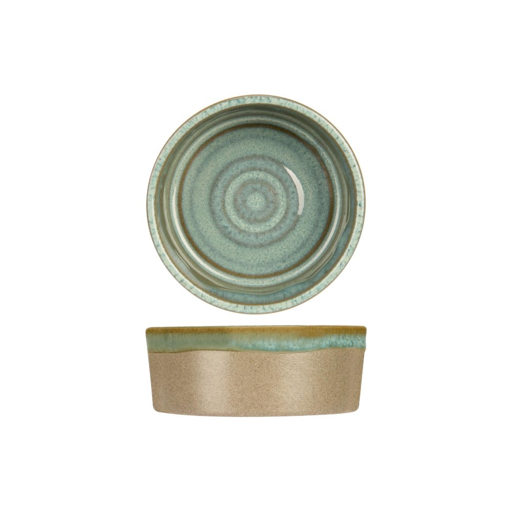 Schaaltje d10xh3,7 cm basalt ocean green