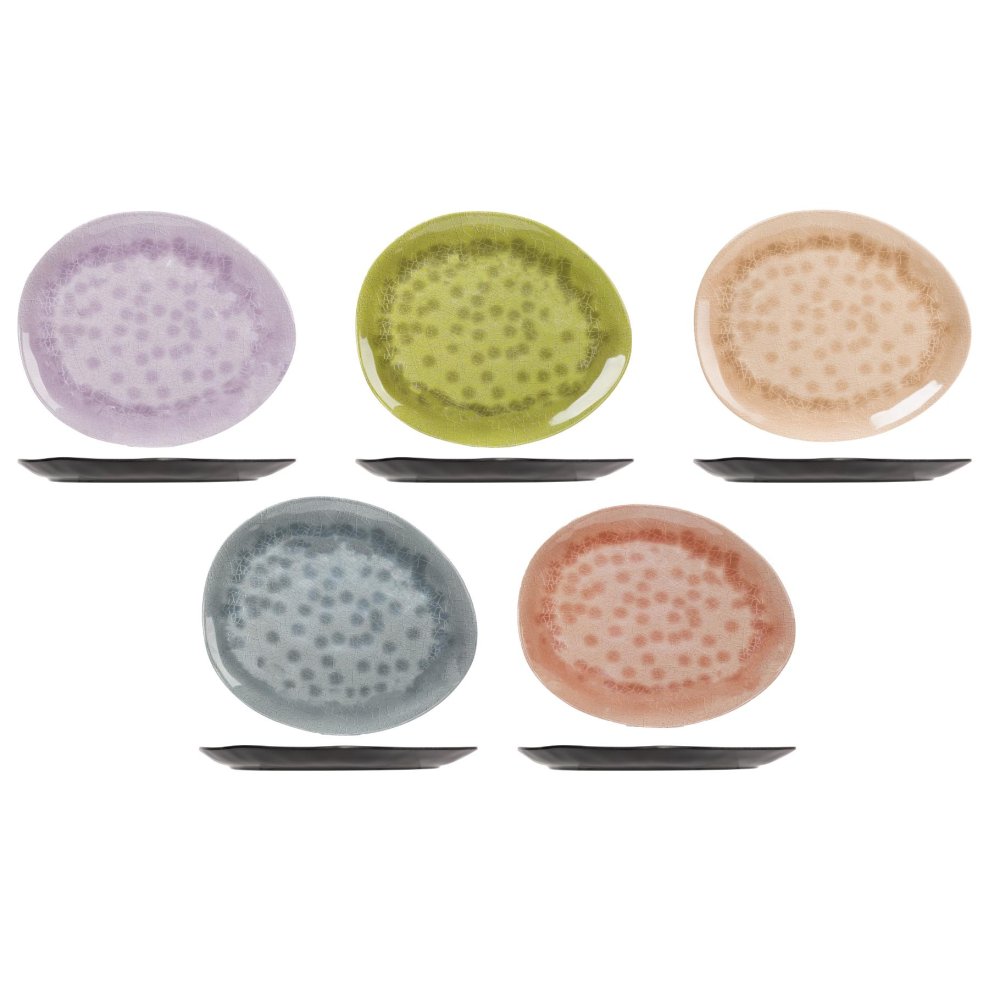 Bord melamine 27,5x23 cm streetfood go assorti