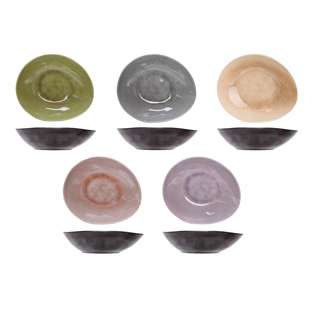 Bord diep melamine 19,5x16 cm streetfood go assorti