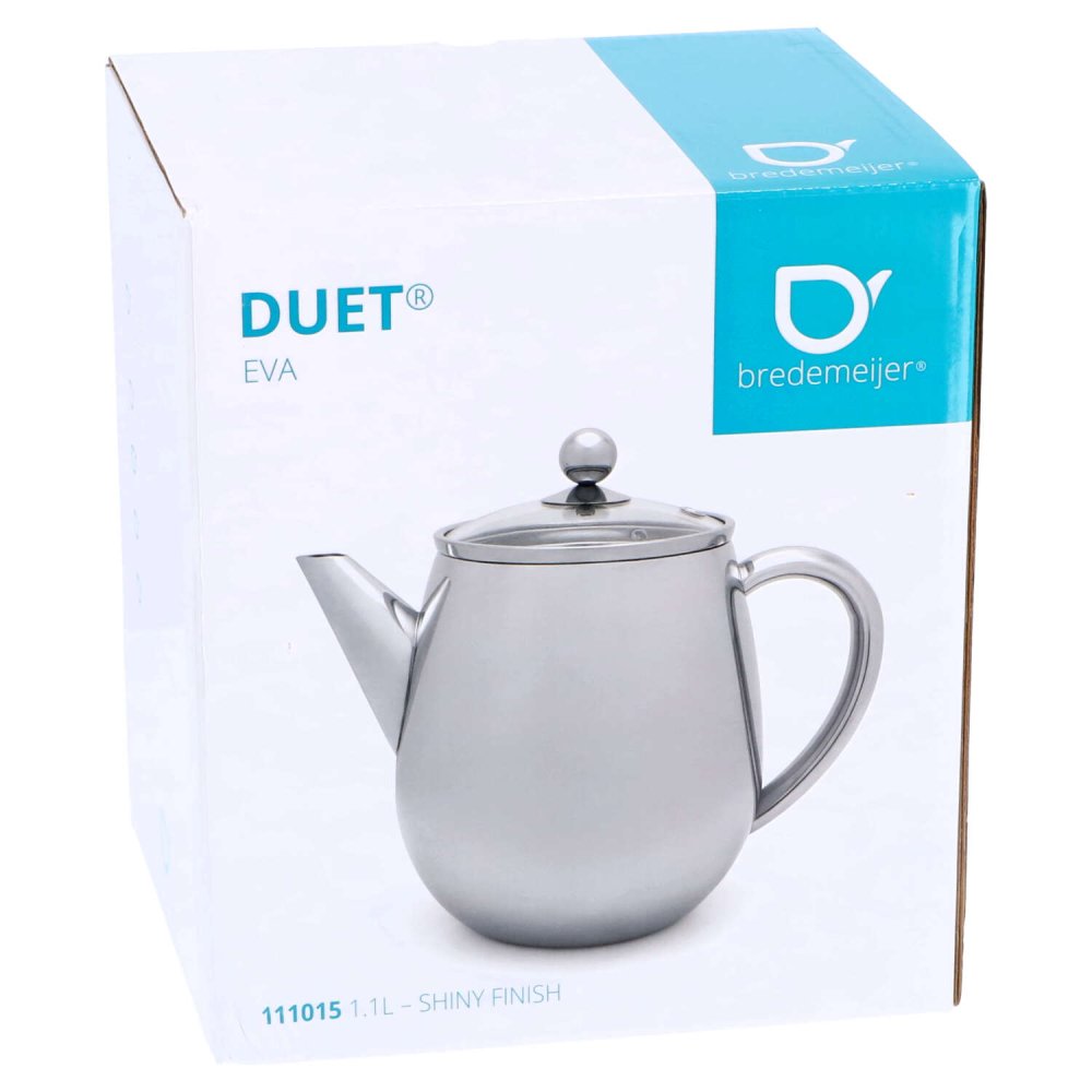Bredemeijer Theepot Duet Eva 1,1L glanzend