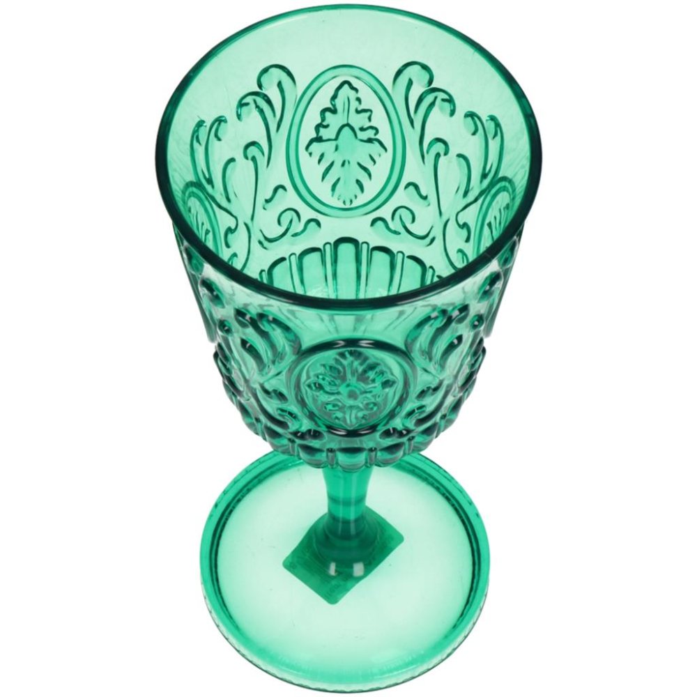 Wijnglas Acrylic Green 9.1x9.1x19cm