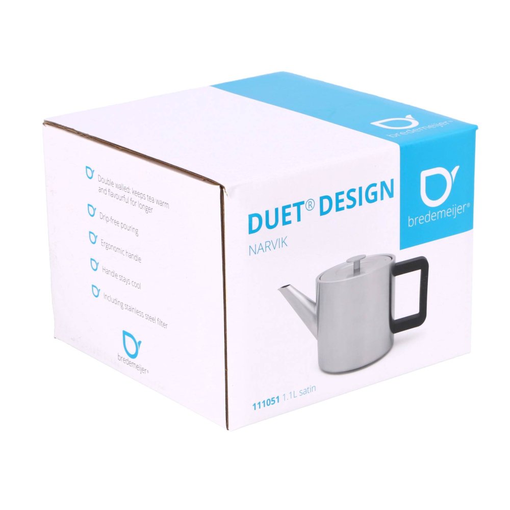 Theepot narvik 1,1 liter mat