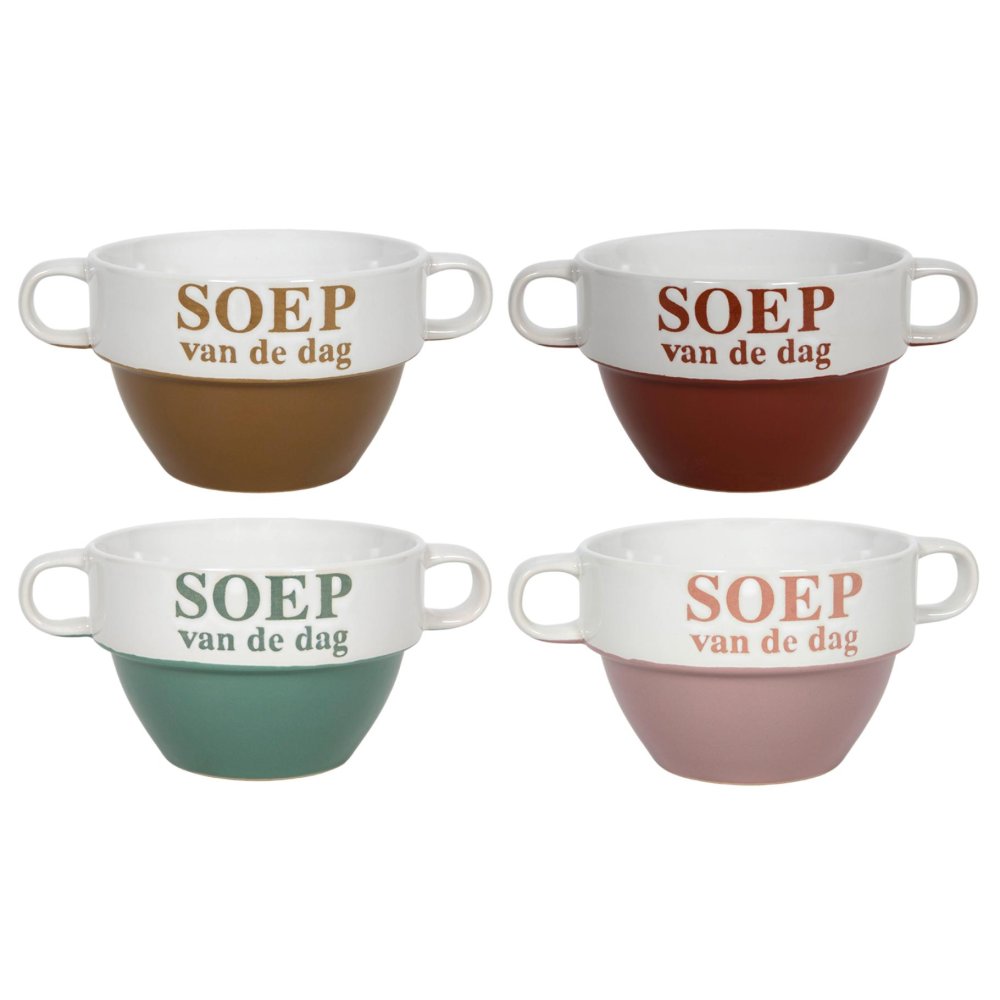 Soepkom 12,5 x 8,5 cm Soep van de dag 500 ML