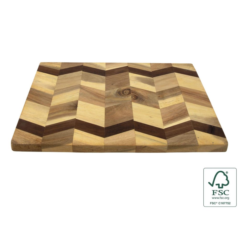 Snij- Serveerplank Acacia 22 x 30,5 x 1,5 cm Fsc