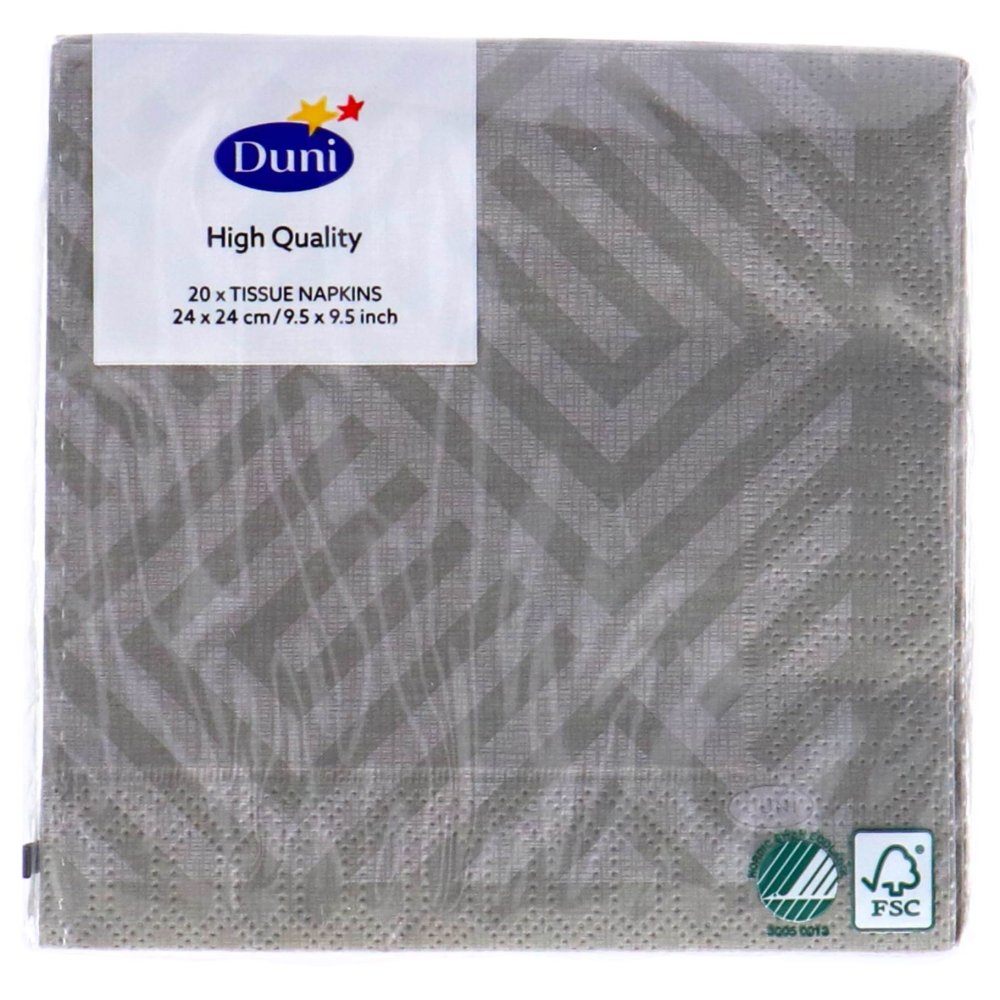 Servetten Mosaic Granite Grey 24x24 cm