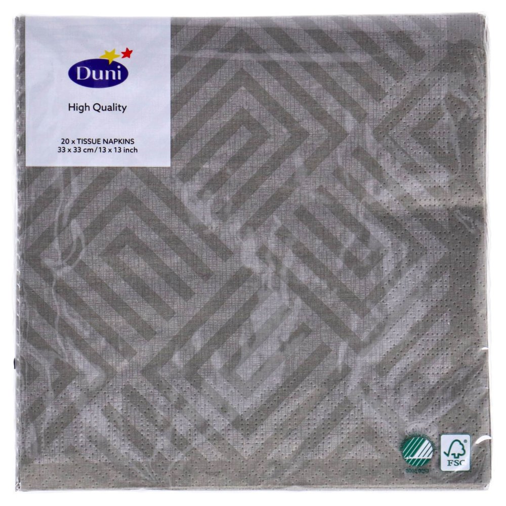 Servetten Mosaic Granite Grey 33x33 cm