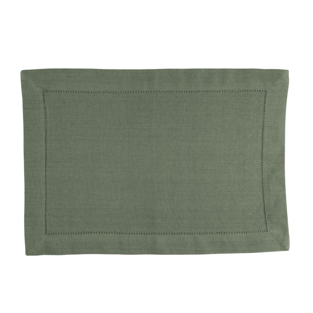 Placemat Indi army green 35 x 50 cm set of 4