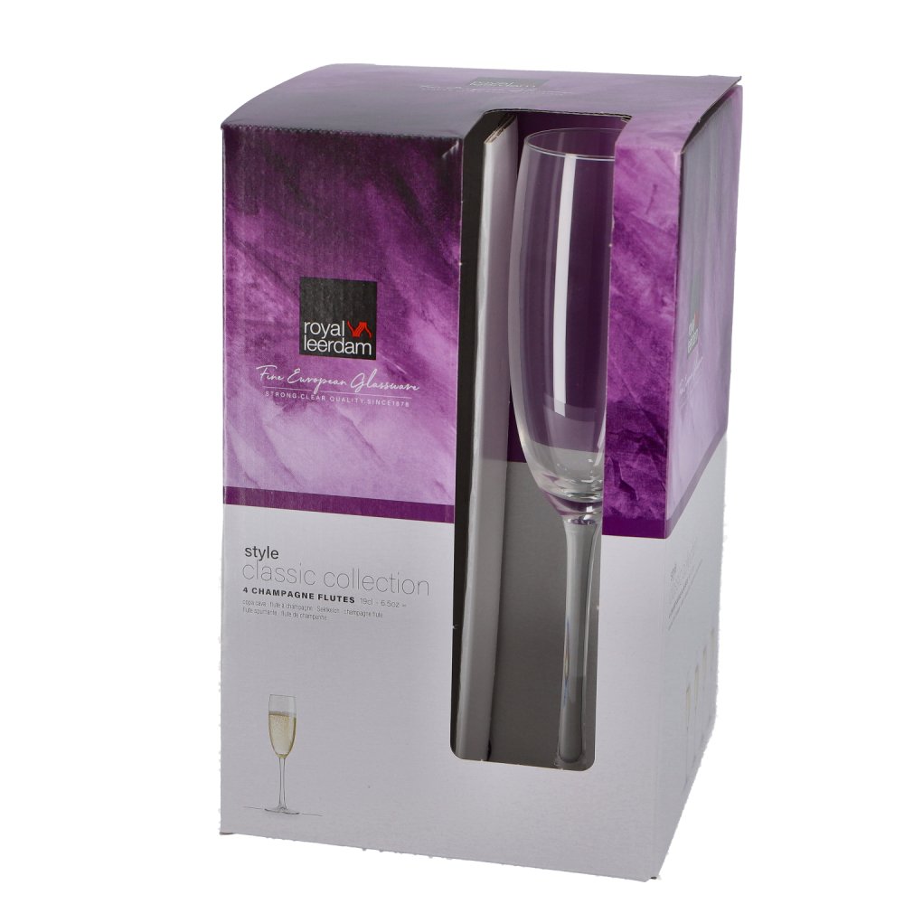 Royal Leerdam Champagneglas Style set 4 19CL