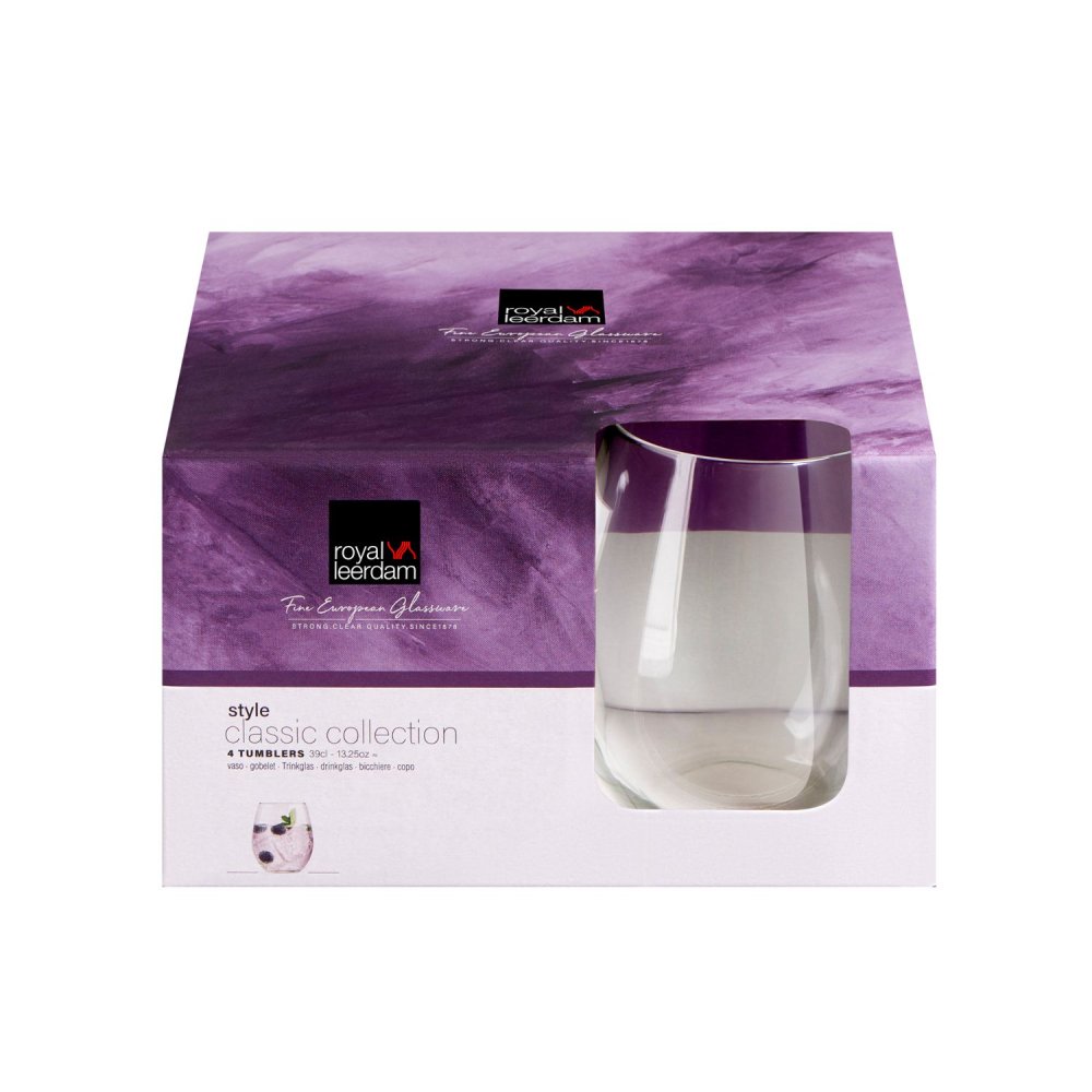 Royal Leerdam Glas style set 4 39 CL