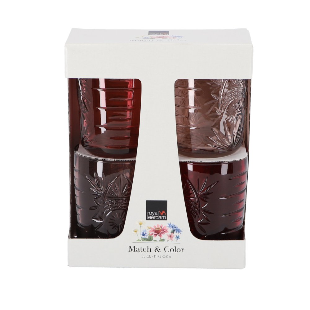 Royal Leerdam Match&Color Pink set 4