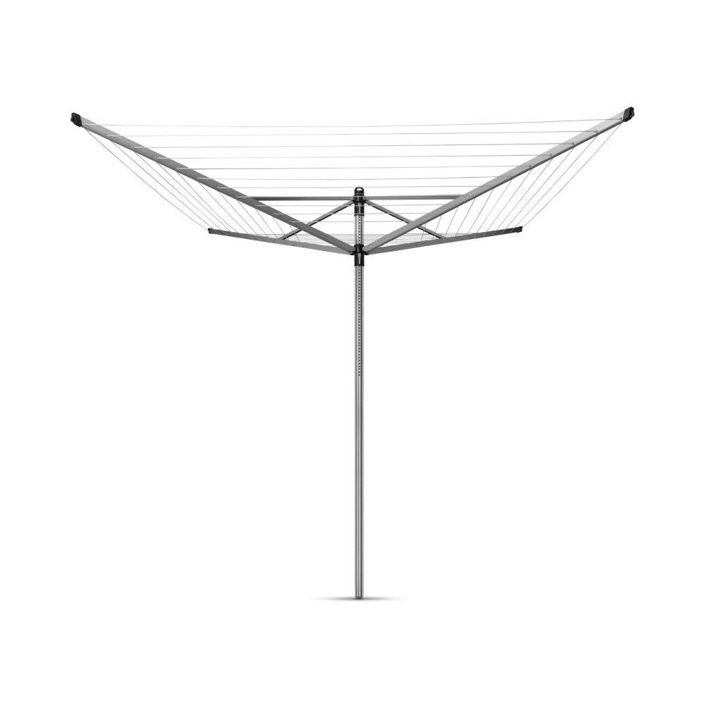 Brabantia Lift-O-Matic 60m + grondanker + hoes Metallic Grey