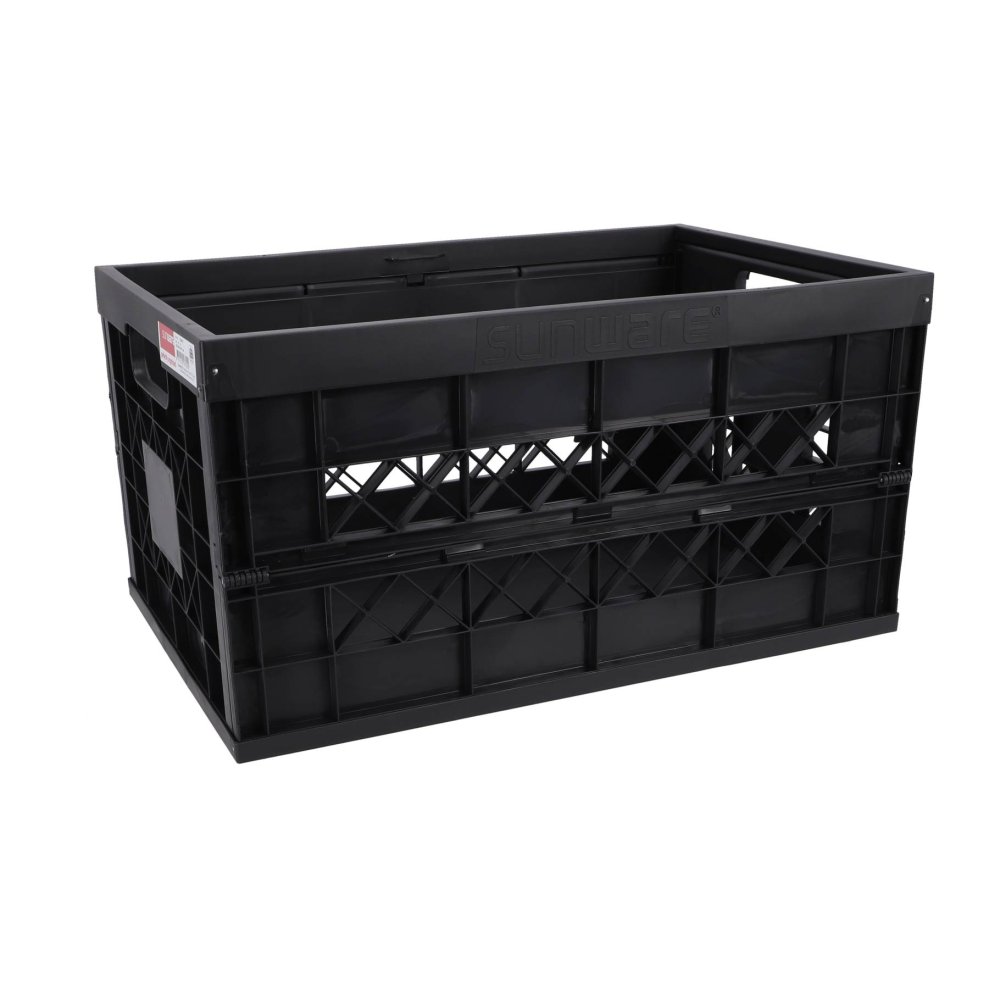 Square vouwkrat Heavy Duty 45L zwart
