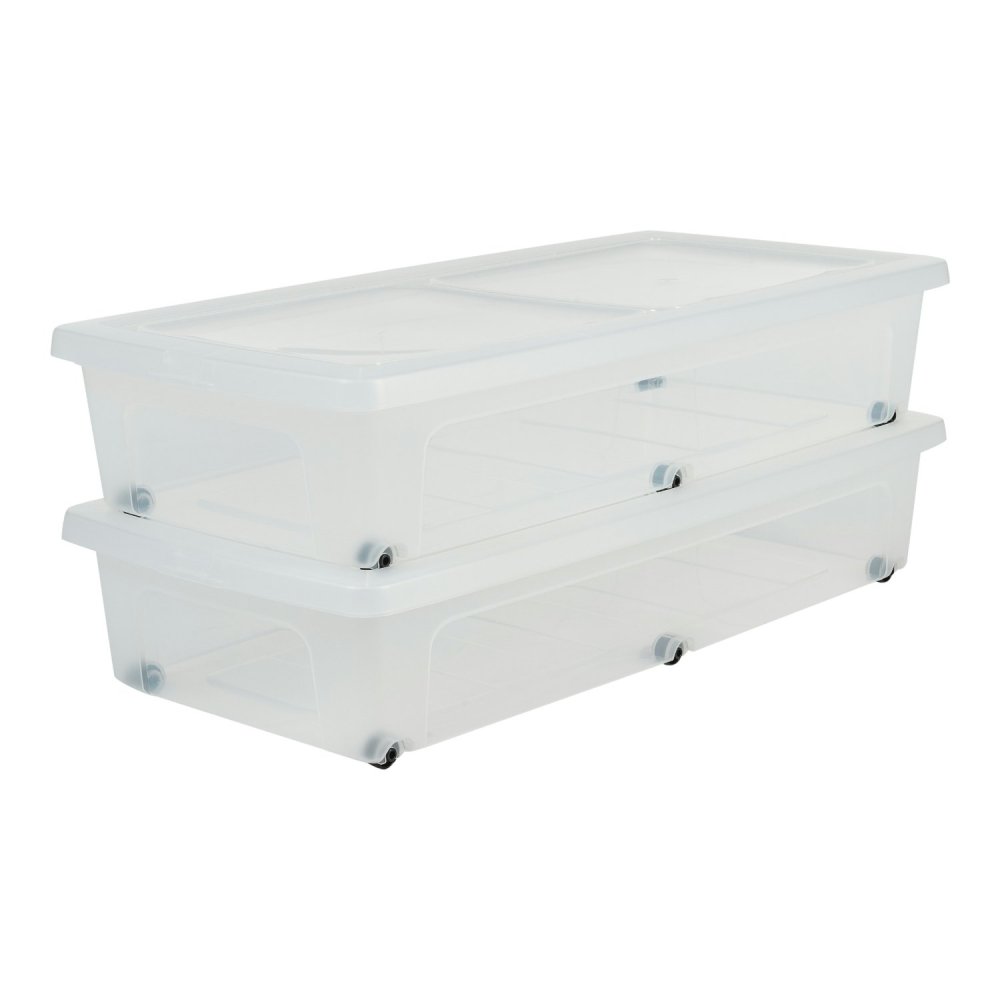 Iris opbergbak 35 l set van 2 met wieltjes