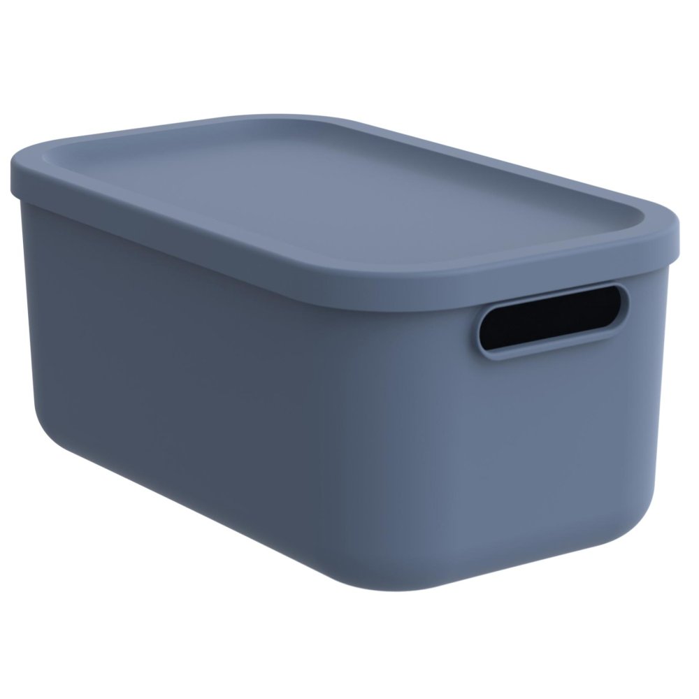 Decoratie opbergbox Albula Light 12 L horizon blauw