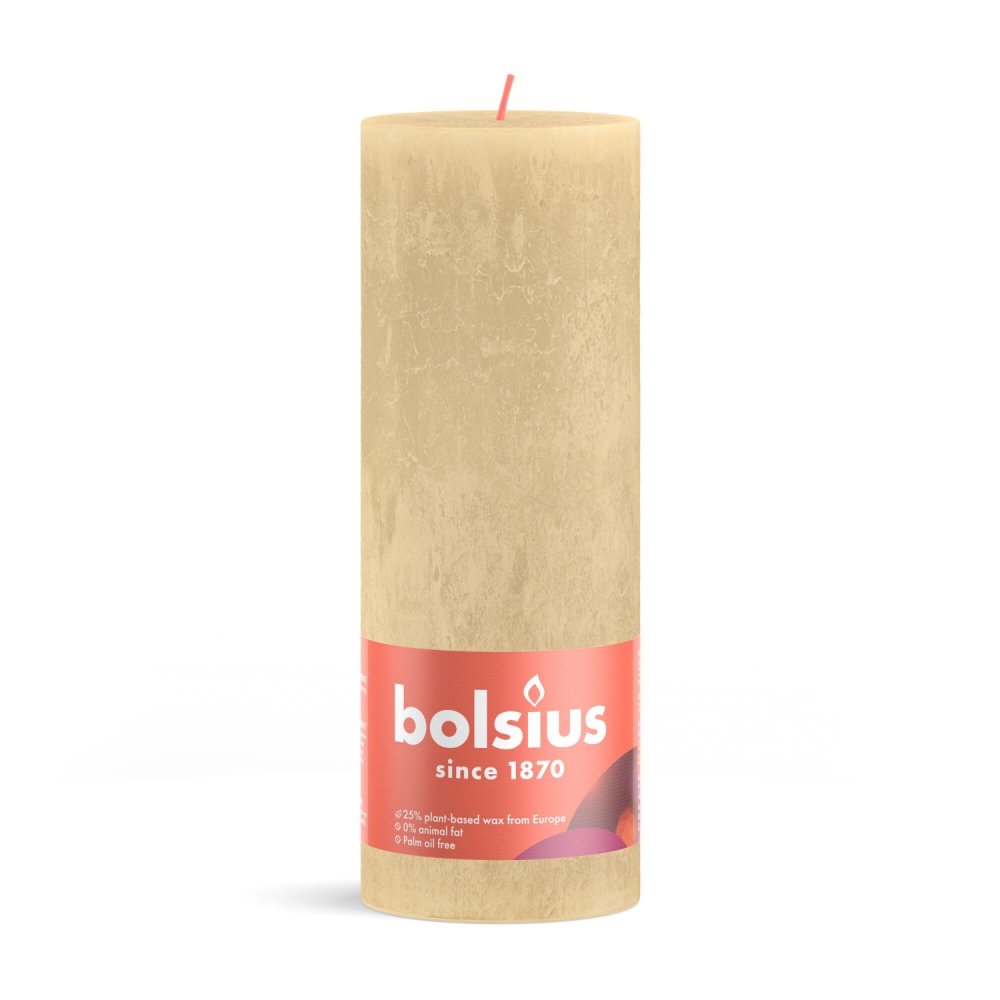 Bolsius Stompkaars Rustiek 19 x 6,8 cm Oat Beige