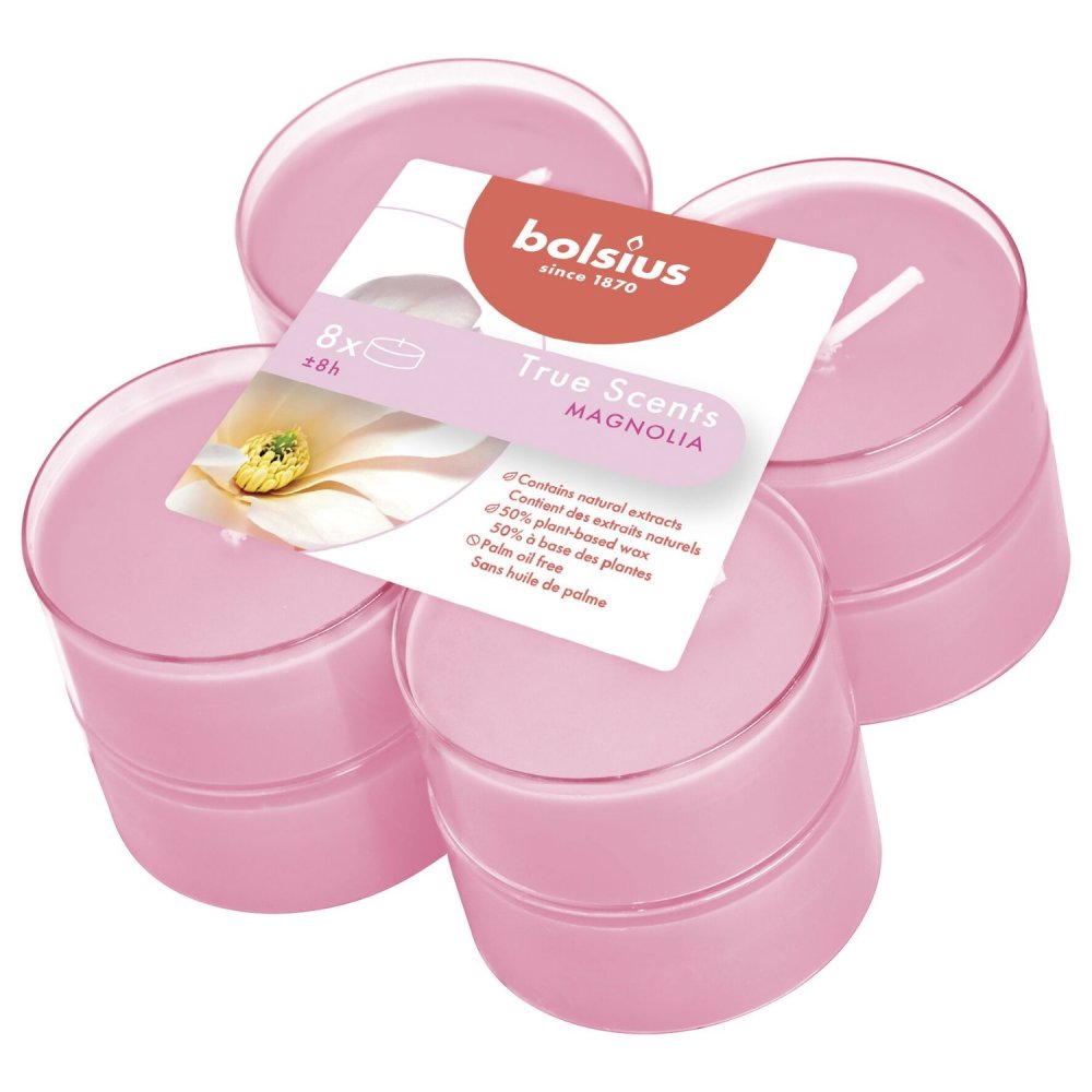 Bolsius Geurtheelicht Maxi Magnolia 8 uur True Scents