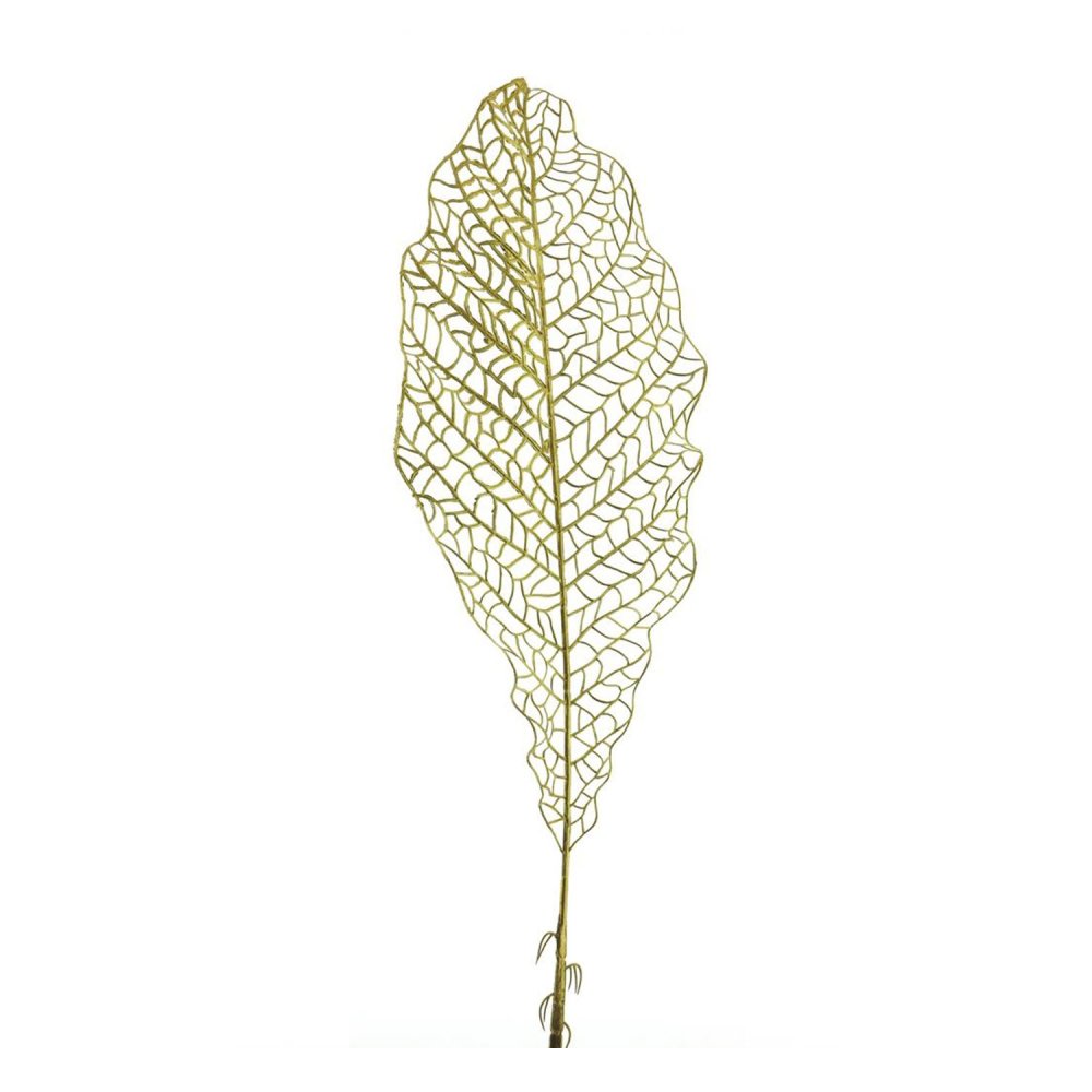 Kunstblad Leaf spray goud 113cm