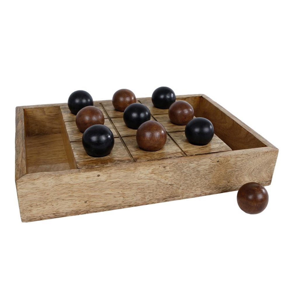 Spel Tik Tak Toe hout 28 x 20 x 4,25 cm