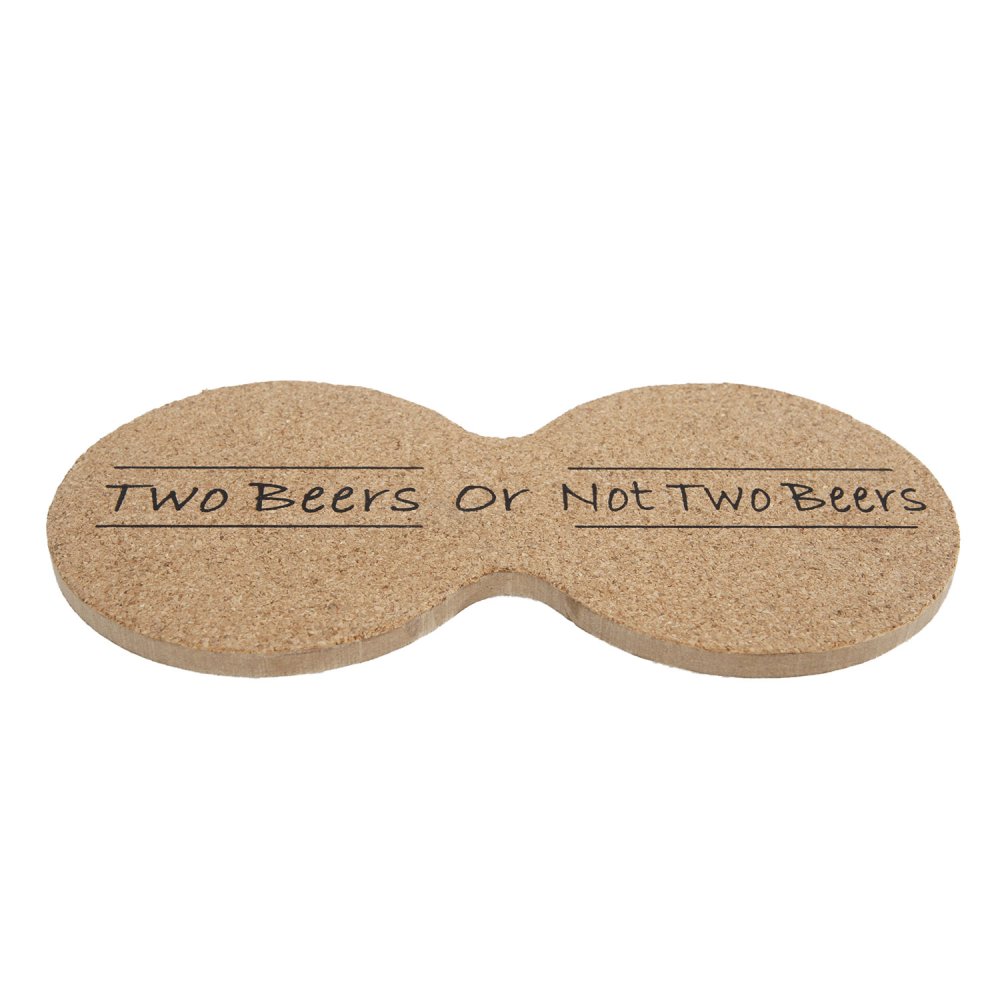 Onderzetter Two beers S4 kurk 19x9,5x0,6cm