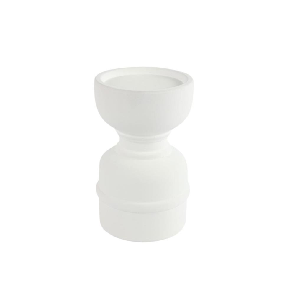 Kandelaar alfredo wit 15,5 cm