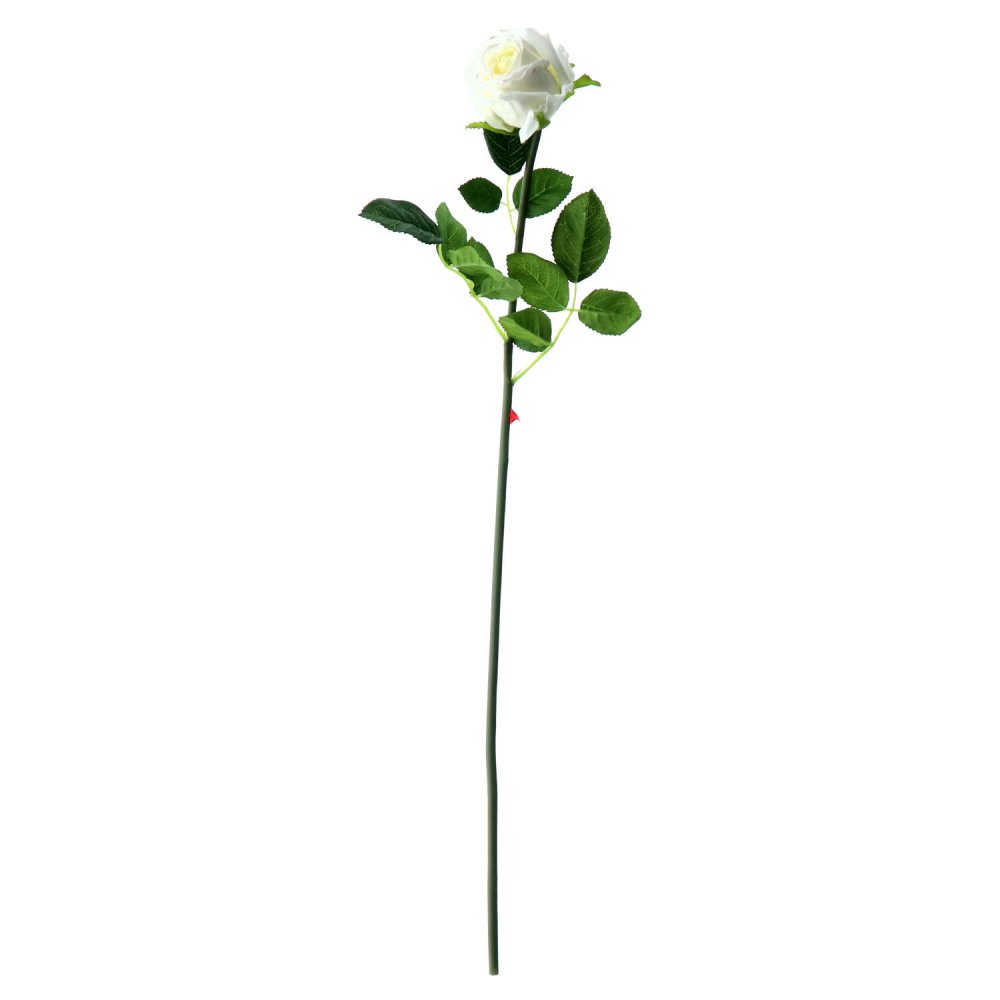 Kunstbloem rozentak creme 56 Cm