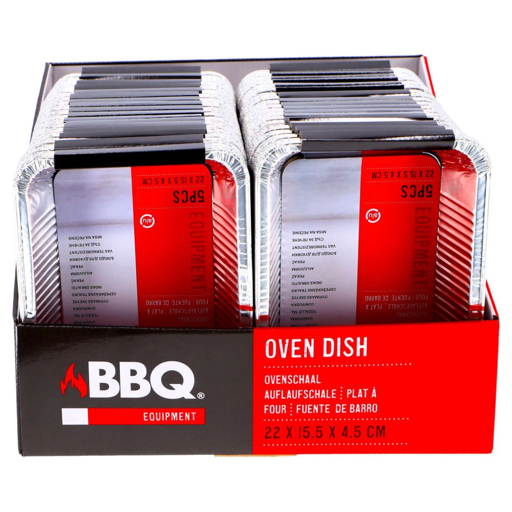 BBQ Bereidingsbak set van 5 stuks