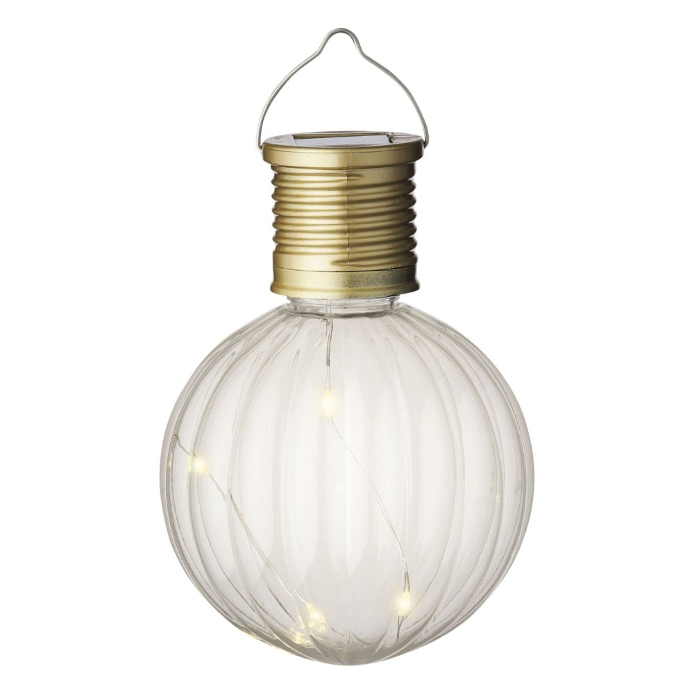 Solarlamp bol kunststof 8 cm doorsnee