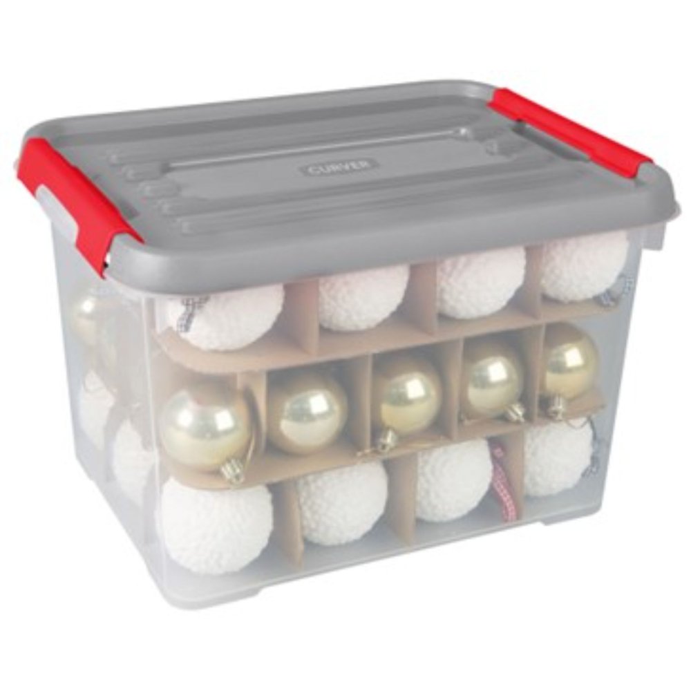 Curver Opbergbox Kerst 50 liter incl.tussenkarton