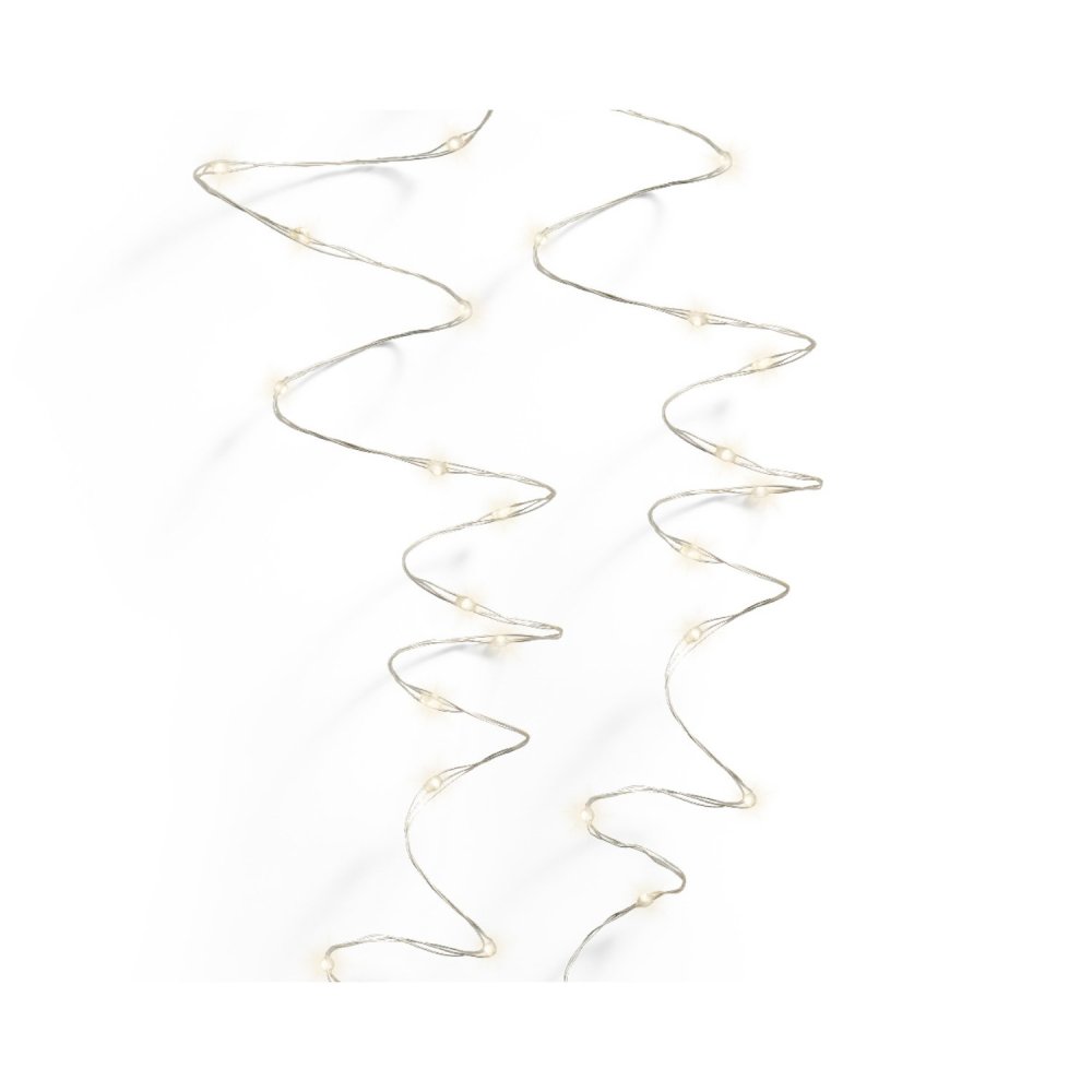 Micro LED stringlights zilver/warm