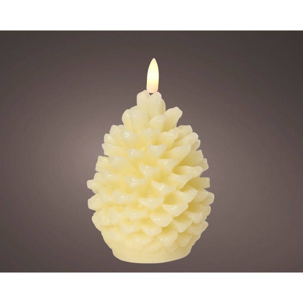 LED kaars wax steady binnen grijs H.13.1cm
D.8.5cm