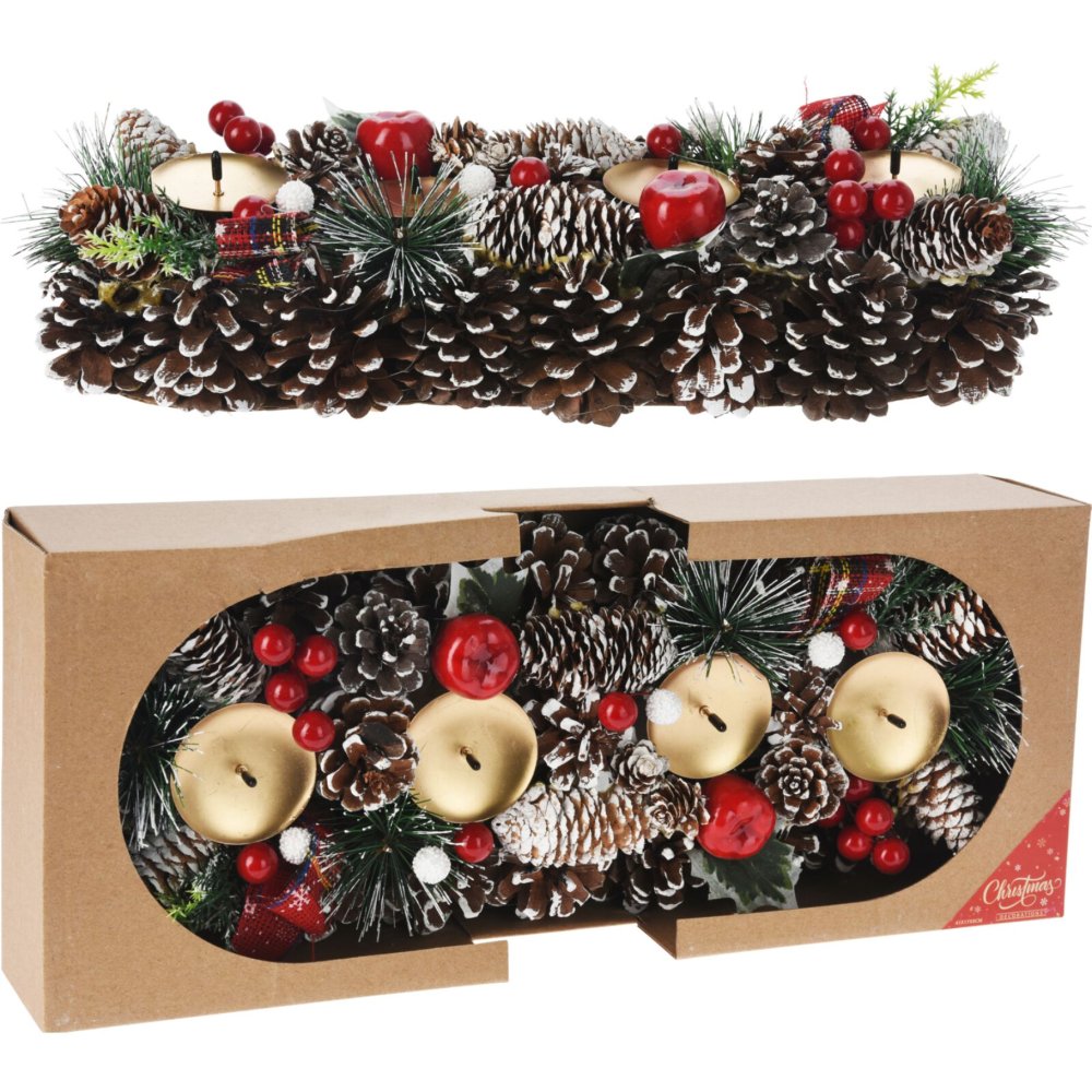 Krans 40Cm Advent Dennenappel