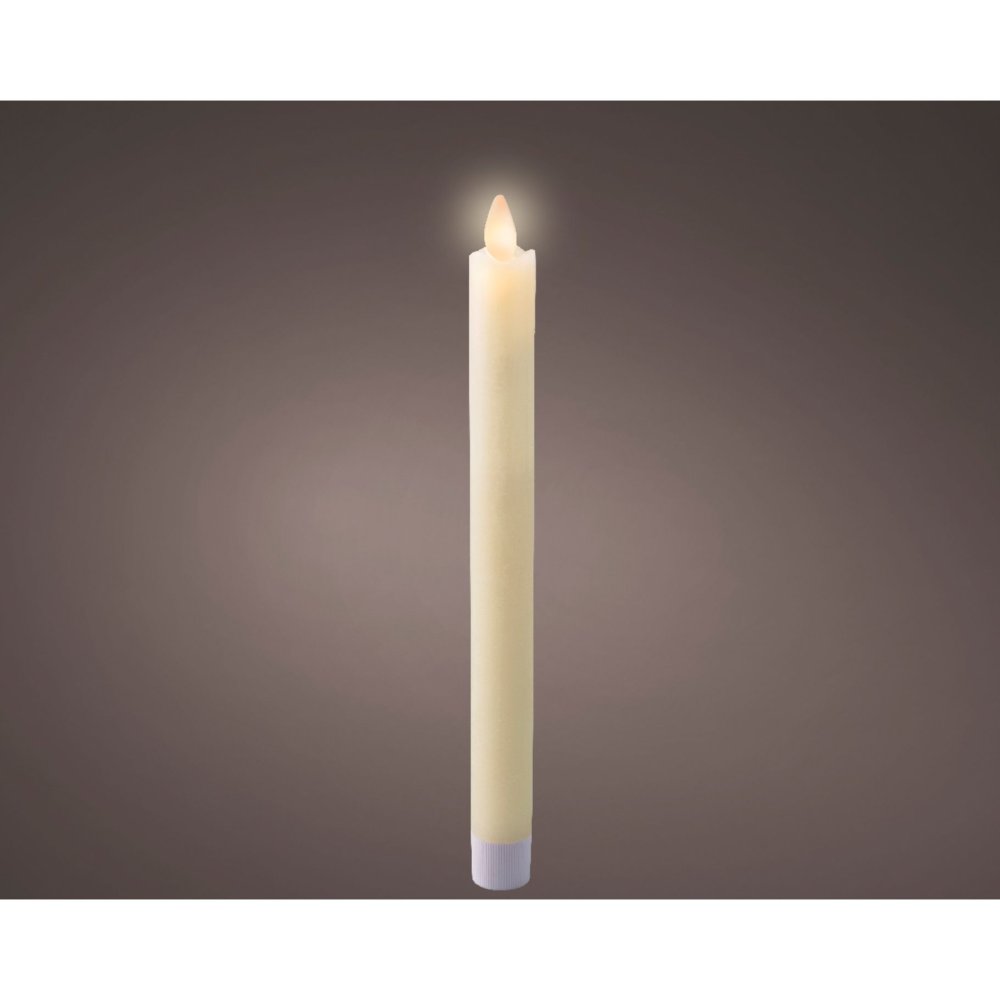 LED waving dinerkaars wax steady binnen creme H.24.5cm
D.2.1cm
