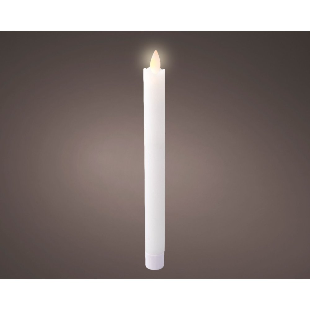 LED waving dinerkaars wax steady binnen wit H.24.5cm
D.2.1cm