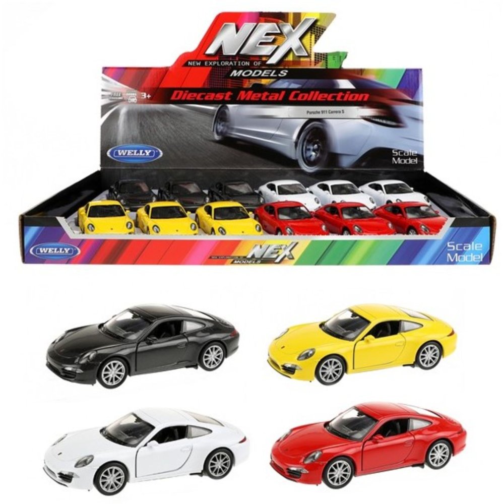 Welly auto die cast porsche 911 carrera S 4 assorti