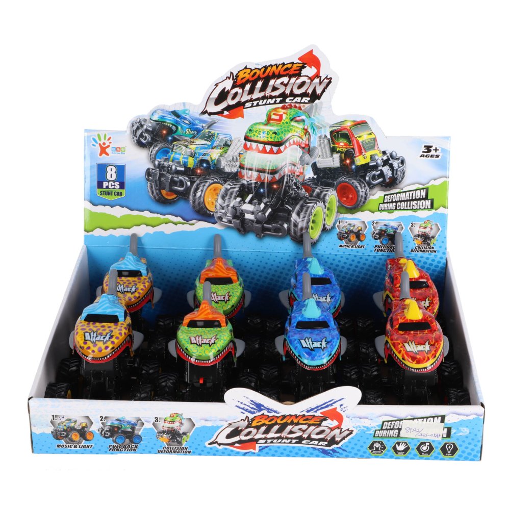 Monstertruck met licht en geluid assorti