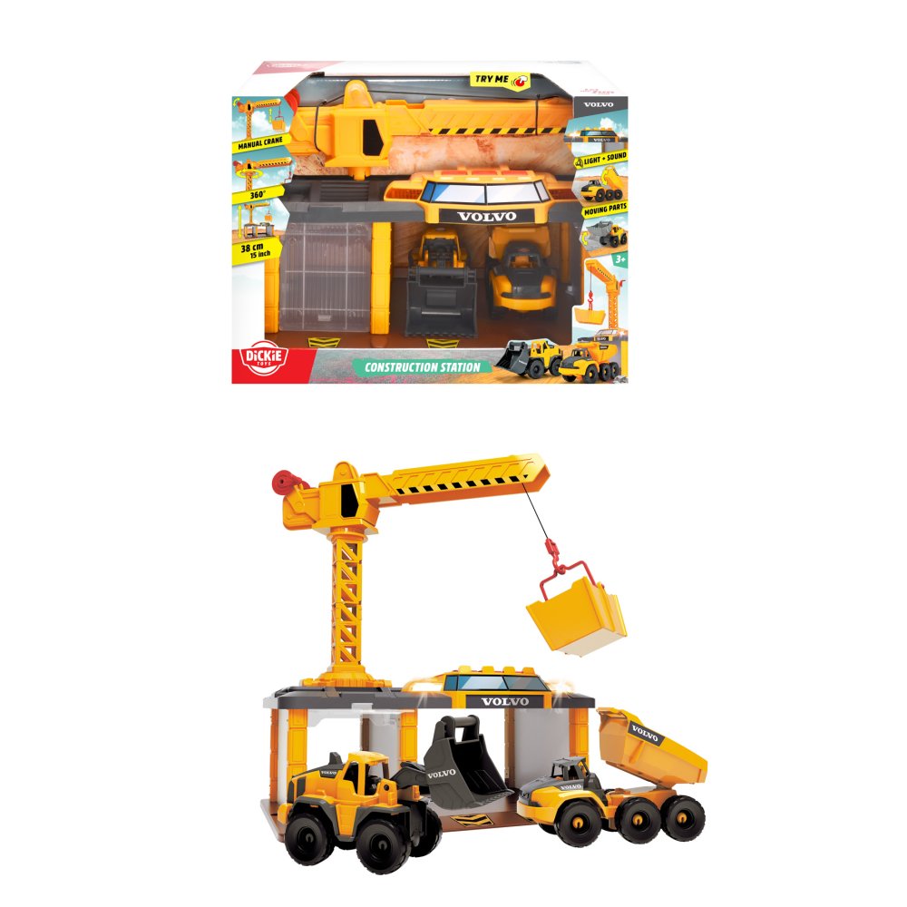 Dickie Toys Constructie Station Met Licht En Geluid
