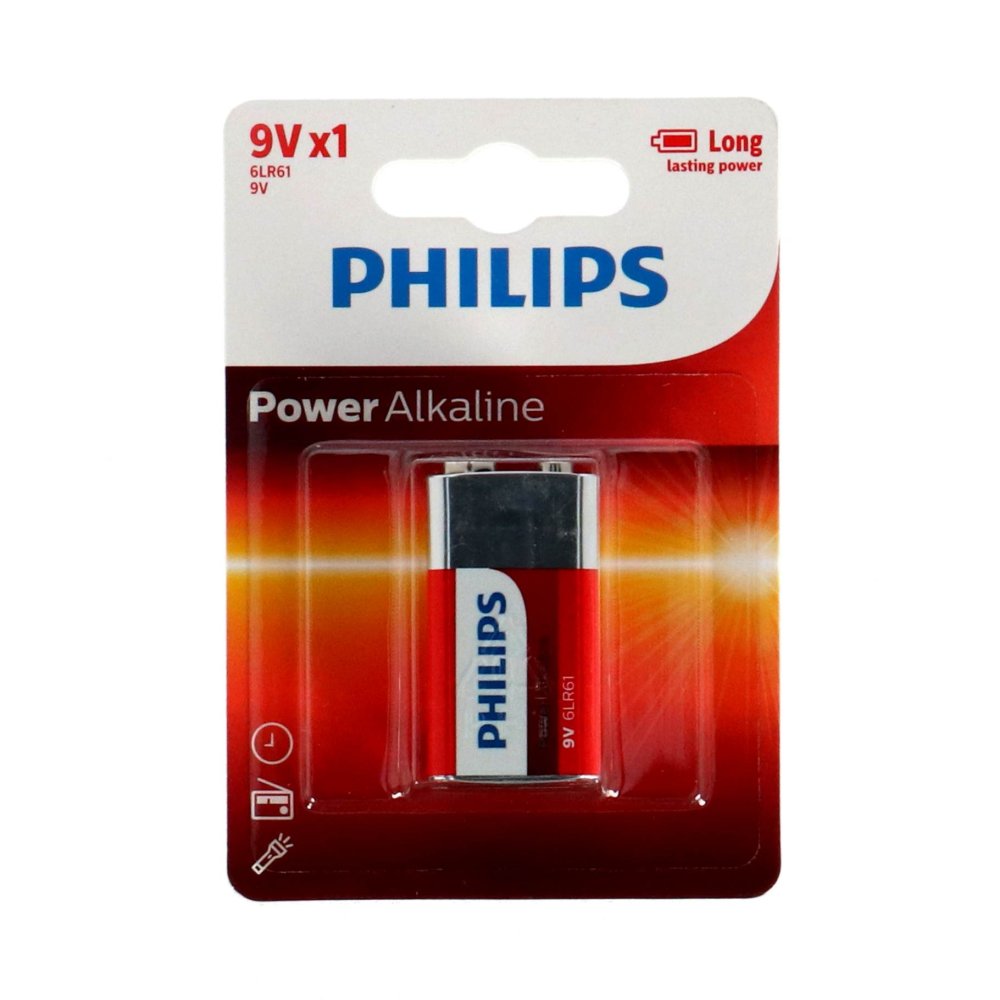 Batterij Philips 9V Power Alkaline