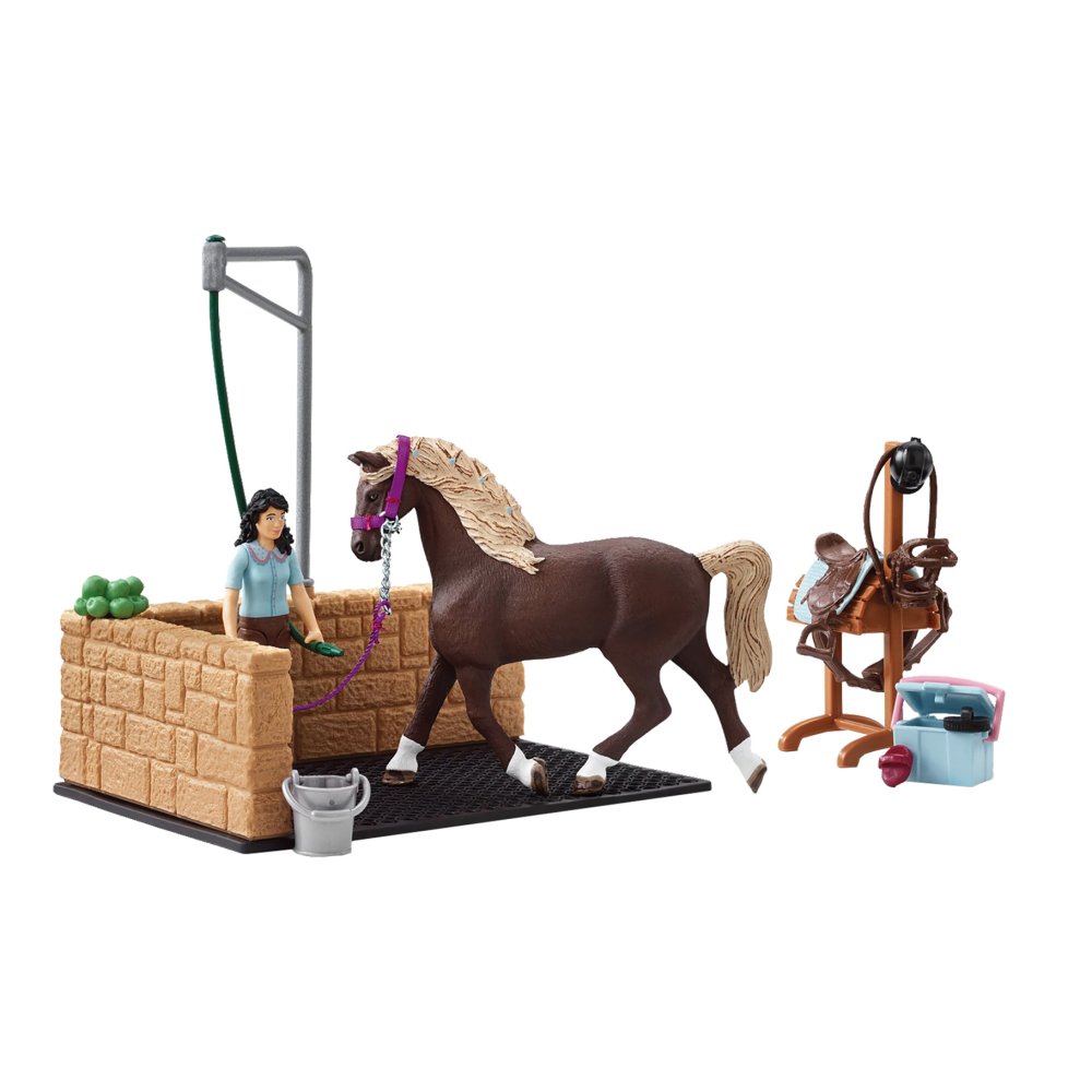 Schleich 42438 Wasplaats Met Paard & Emily