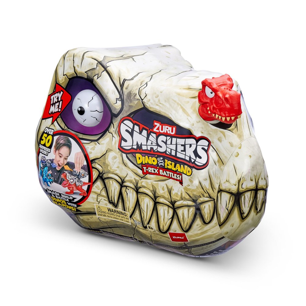 Smashers dino island t-rex battle playset