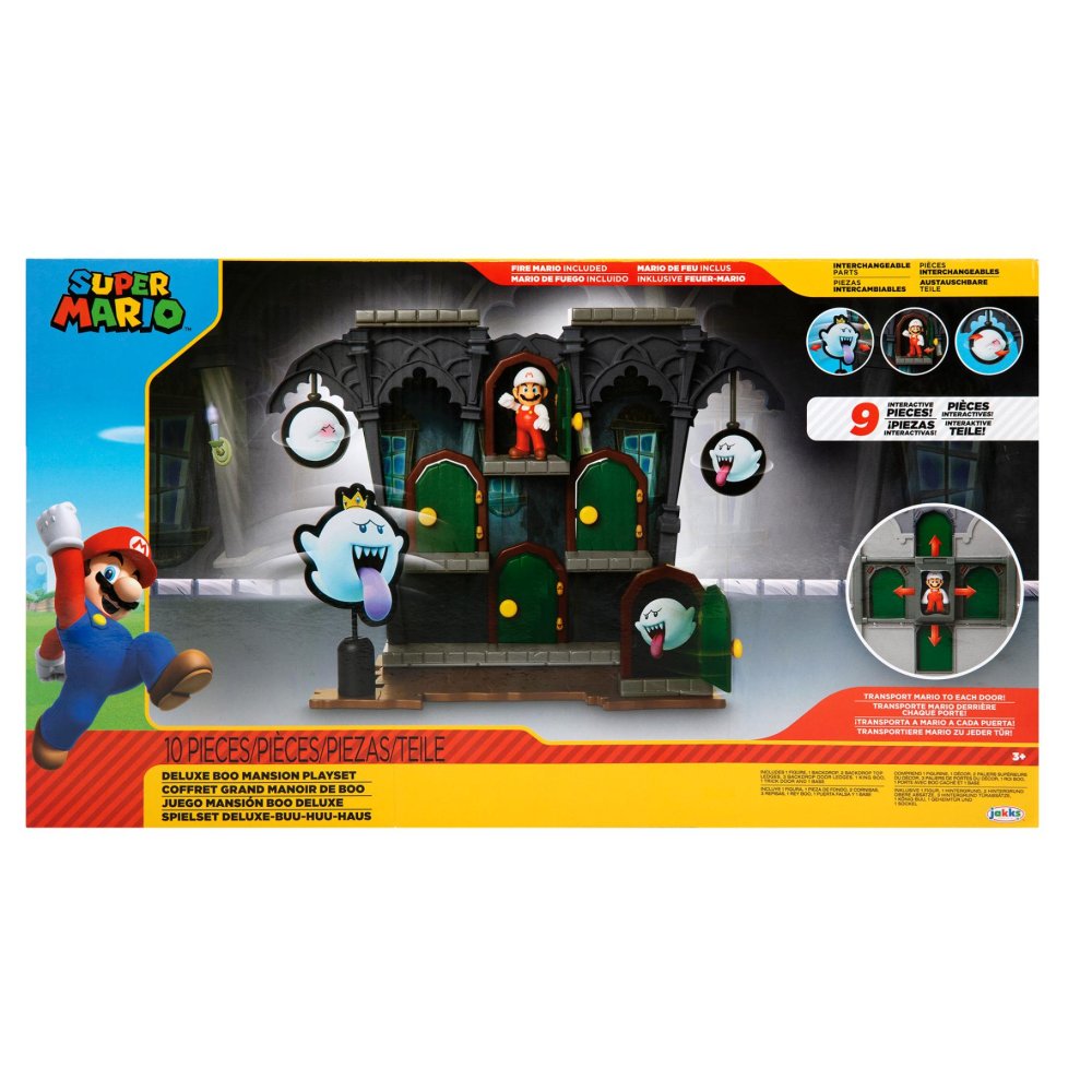 Mario Boo Mansion set inclusief 6,5 cm Mario figuur