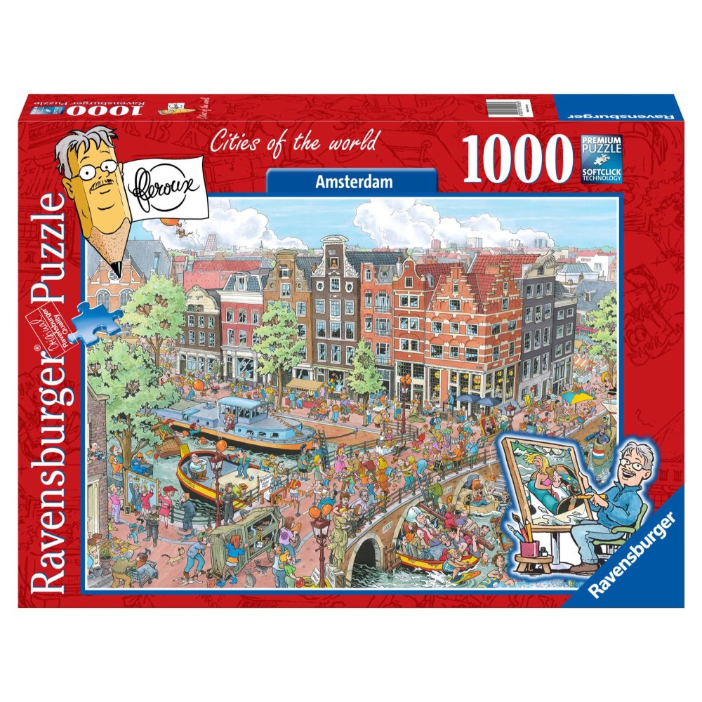 Ravensburger puzzel fleroux amsterdam 1000 stukjes