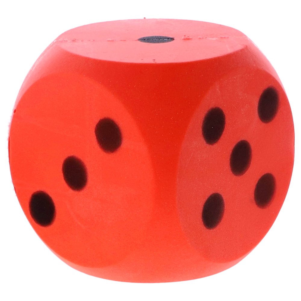 Dobbelsteen Bal Soft Rood 16 Cm